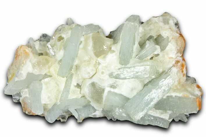 Tabular, Blue Barite Crystal Cluster - Morocco #365567